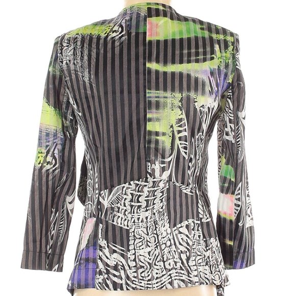 Alberto Makali Aztec Abstract Paint Blazer - Picture 2 of 4